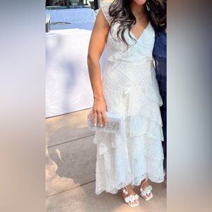 White Sau Lee midi dress